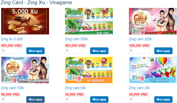 Mua thẻ zing - sẵn sàng chinh phục Võ Lâm Mua thẻ zing - sẵn sàng chinh phục Võ Lâm