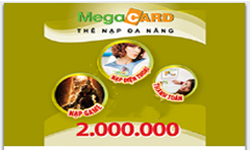 Thẻ MegaCard 2 triệu Thẻ MegaCard 2 triệu