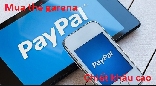 Hướng dẫn cách mua thẻ garena chiết khấu cao bằng Paypal