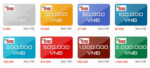 Làm giàu bằng hình thức mua thẻ gate chuyển khoản cho game thủ Làm giàu bằng hình thức mua thẻ gate chuyển khoản cho game thủ