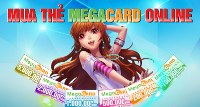 Mua thẻ Megacard nạp game nhanh chóng, giá rẻ Mua thẻ Megacard nạp game nhanh chóng, giá rẻ