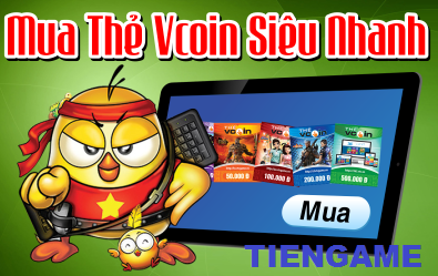 Mua thẻ vcoin bằng thẻ visa qua ba bước Mua thẻ vcoin bằng thẻ visa qua ba bước