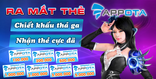 Ra Mắt Thẻ Appota - Chiết Khấu Thả Ga , Nhận Thẻ Cực Đã Ra Mắt Thẻ Appota - Chiết Khấu Thả Ga , Nhận Thẻ Cực Đã