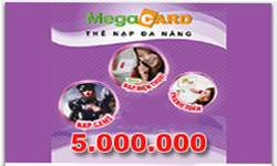 Thẻ MegaCard 5 triệu Thẻ MegaCard 5 triệu