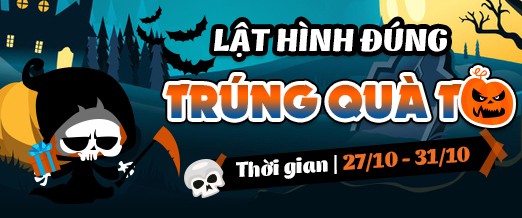 [Ưu đãi Halloween] Lật hình đúng- Trúng quà to