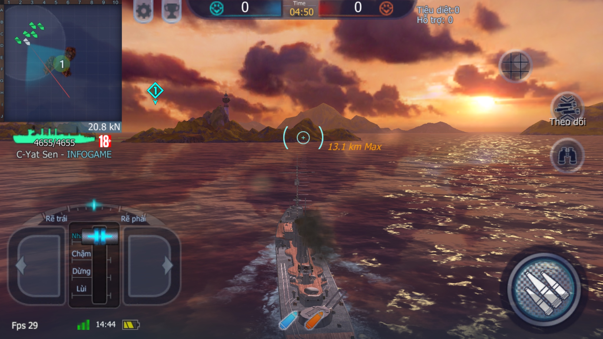 Nạp Thẻ Bit Chơi Bắn Súng Trên Biển Với Game Thủy Chiến 2