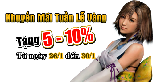 Khuyến mãi 10% Tuần lễ Vàng