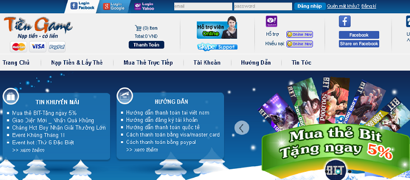 Mua card game online ở đâu