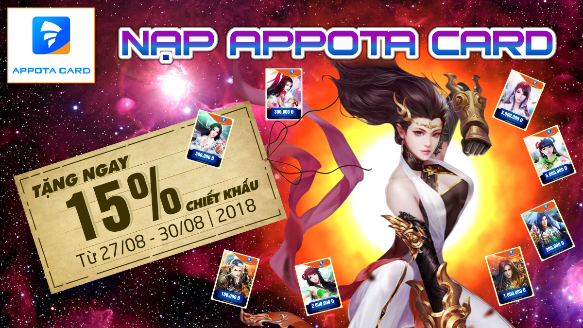 Nạp Appota Card - TẶNG NGAY 15%