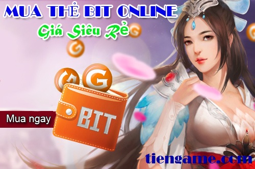 Mua thẻ BIT online giá  rẻ ở Tiengame các game thủ đã biết chưa?