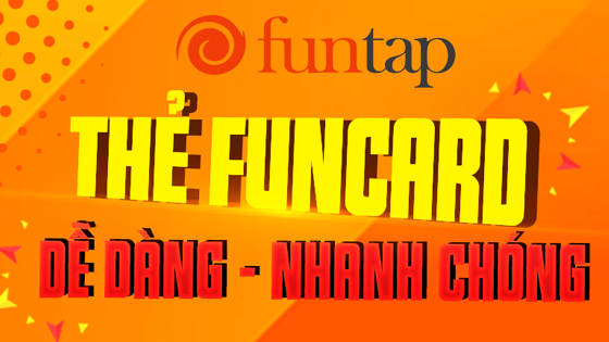 Bùng nổ thẻ game Funcard - Funtap trên Tiengame.com