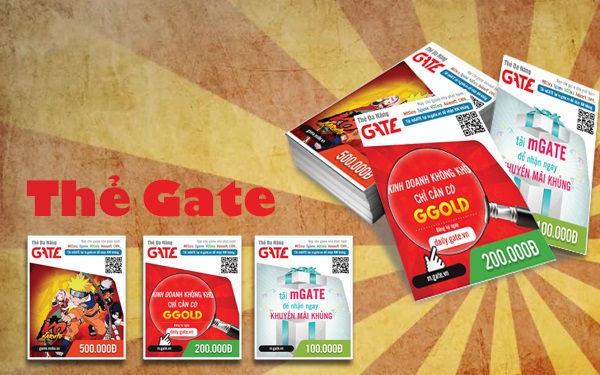 Mua Thẻ Gate Online Giá Rẻ Bằng Thẻ Visa Mastercard