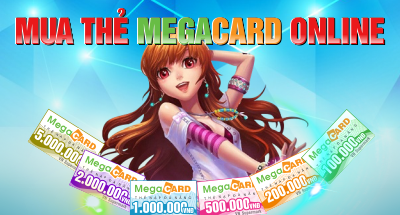 Mua thẻ Megacard nạp game nhanh chóng, giá rẻ