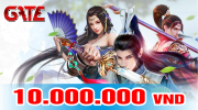 Thẻ Gate 10 triệu - Mệnh giá lớn nhất hiện nay tại Tiengame.com