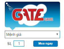 Mua Thẻ Gate Online, Thẻ Gate Nạp Game FPT