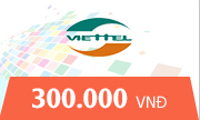 Nạp Thẻ Viettel 300k - Mệnh giá mới được bán ở Tiengame